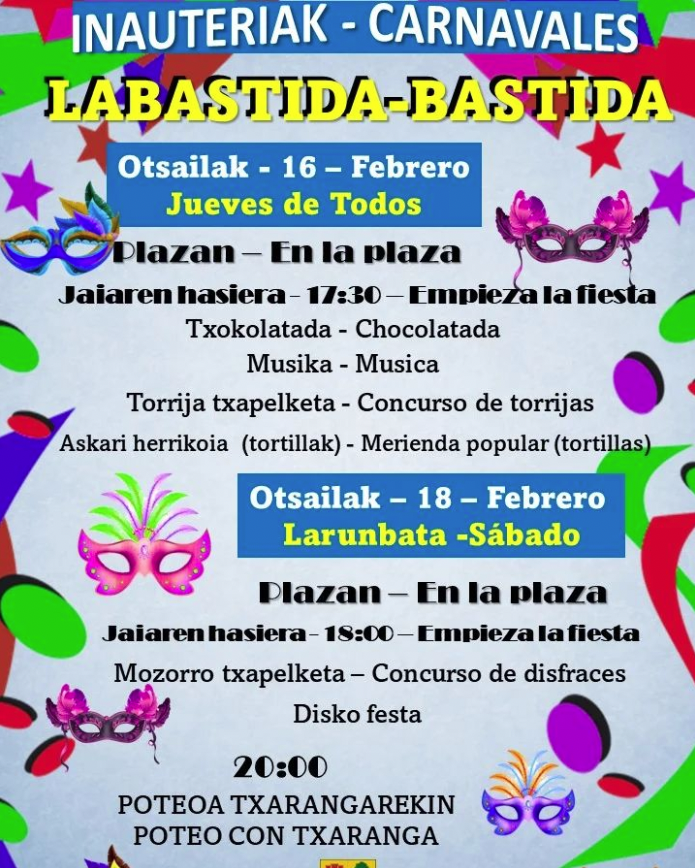 Carnavales en Labastida 2023